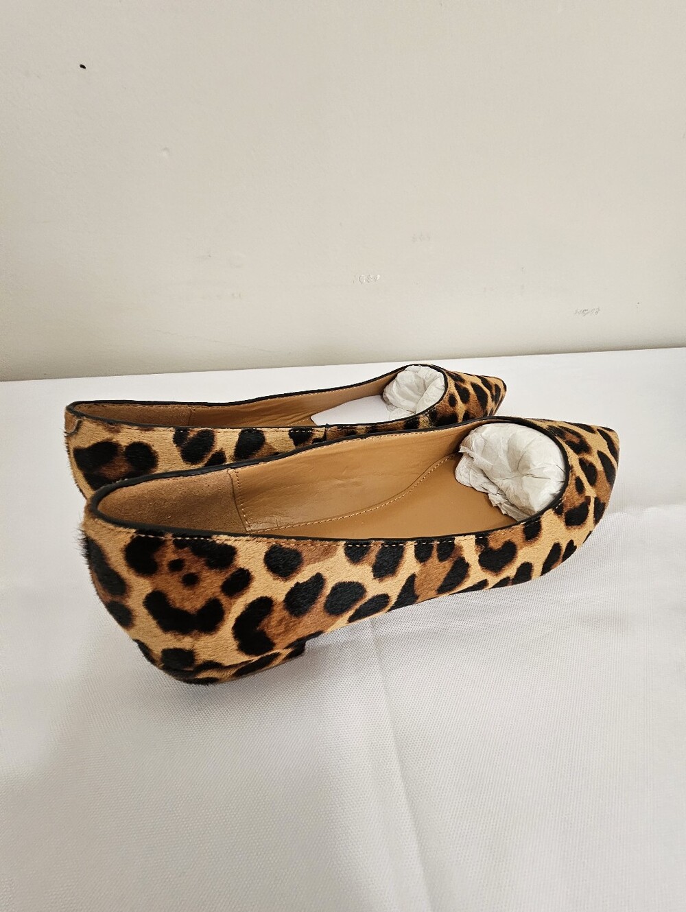 J. Crew Leopard Print Pointed Toe Flats - Brown/Black - Picture 10 of 12